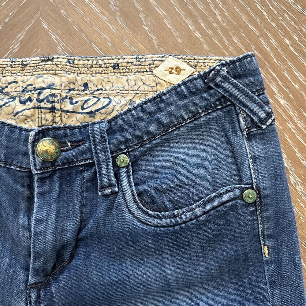 Stritchs 29 BLUE MAYA Denim Jeans Slim Straight Buffalo Nickle Low Rise EXCELLEN